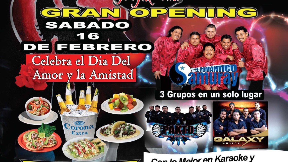 El Paraiso Night Club Gran Opening 16 de Febrero