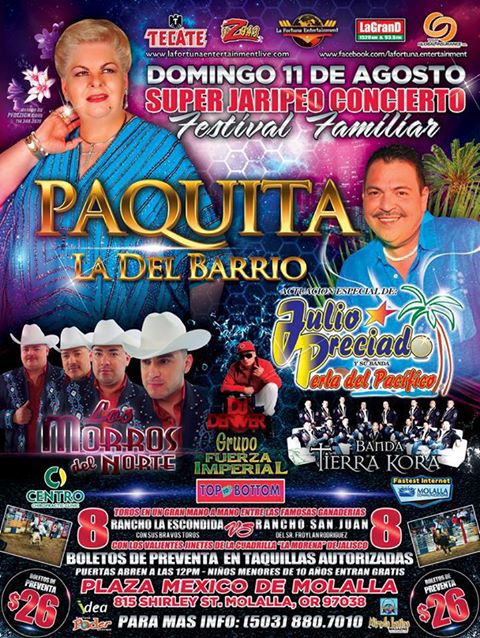 PAQUITA LA DEL BARRIO- 11 DE AGOSTO